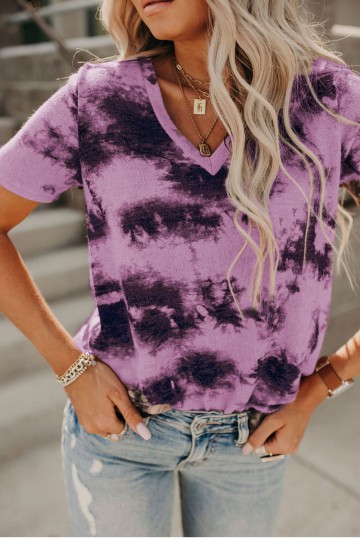Purple Tie & Dye T-shirt