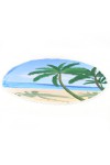Serviette de plage ronde palmiers