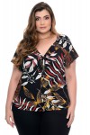 Black tropical blouse