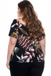 Blouse tropical noir