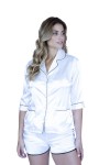 Pyjashort chemise blanc