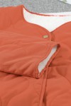 Manteau boutonné orange