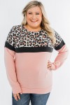 Pull rose grande taille
