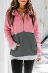 Pink and gray sweatshirt