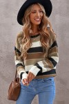 Brown striped sweater