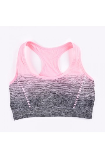 Pink and gray bralette