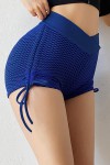 Pantalones cortos azul marino patrón de panal