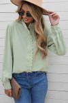 Fluid green blouse