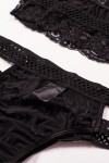 2 piece lace high waist panty set