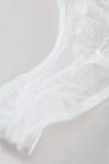 3-piece set in white veil and lace