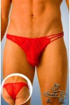 Red lace briefs with patterns