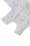 White lace tanga, open at the crotch
