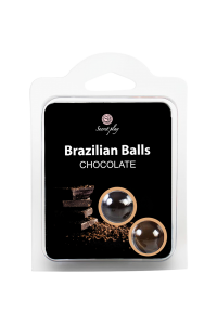 2 Brazilian balls with chocolate flavor