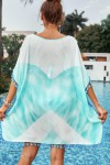 Turquoise and white beach tunic
