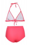 Pink two-piece swimsuit