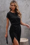 Asymmetric black dress