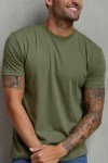 T-shirt basique vert Homme