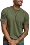 Men's basic green T-shirt
