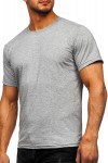 T-shirt gris basique pour homme