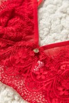 2-piece red lace set