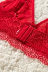 2-piece red lace set
