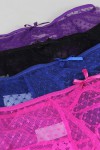 Pack of 4 panties in lace and dotted veil
