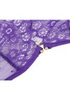 3-piece purple lace set