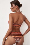 Tribal red 2-piece swimsuit