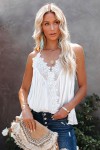 White top with lace details