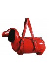 Black or red dog bag