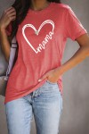 MAMA red t-shirt with white heart