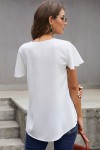 T-shirt blanc à motif