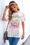 T-shirt multicolore Tie & Dye avec logo SAY YES TO ADVENTURE