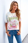 T-shirt multicolore Tie & Dye avec logo SAY YES TO ADVENTURE