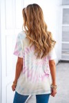 Multicolor Tie & Dye T-shirt with SAY YES TO ADVENTURE logo