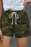 Green Camouflage Relaxed Shorts