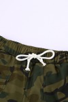 Green Camouflage Relaxed Shorts