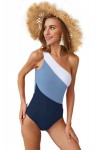 Blue 1-piece swimsuit