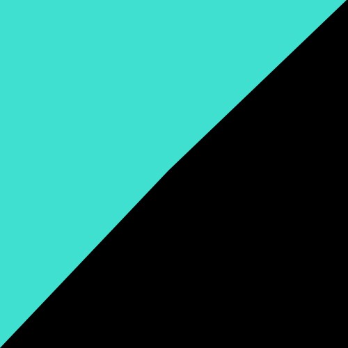 Black and turquoise